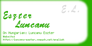 eszter luncanu business card